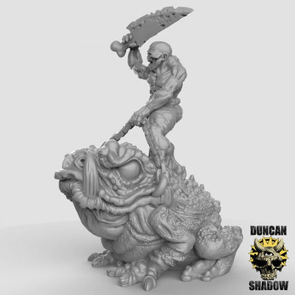 Dämon auf Pestkröte  32mm  Tabletop  D&D  Dungeons and Dragons  Pathfinder  DSA Duncan Shadow