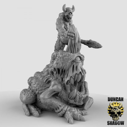 Dämon auf Pestkröte  32mm  Tabletop  D&D  Dungeons and Dragons  Pathfinder  DSA Duncan Shadow
