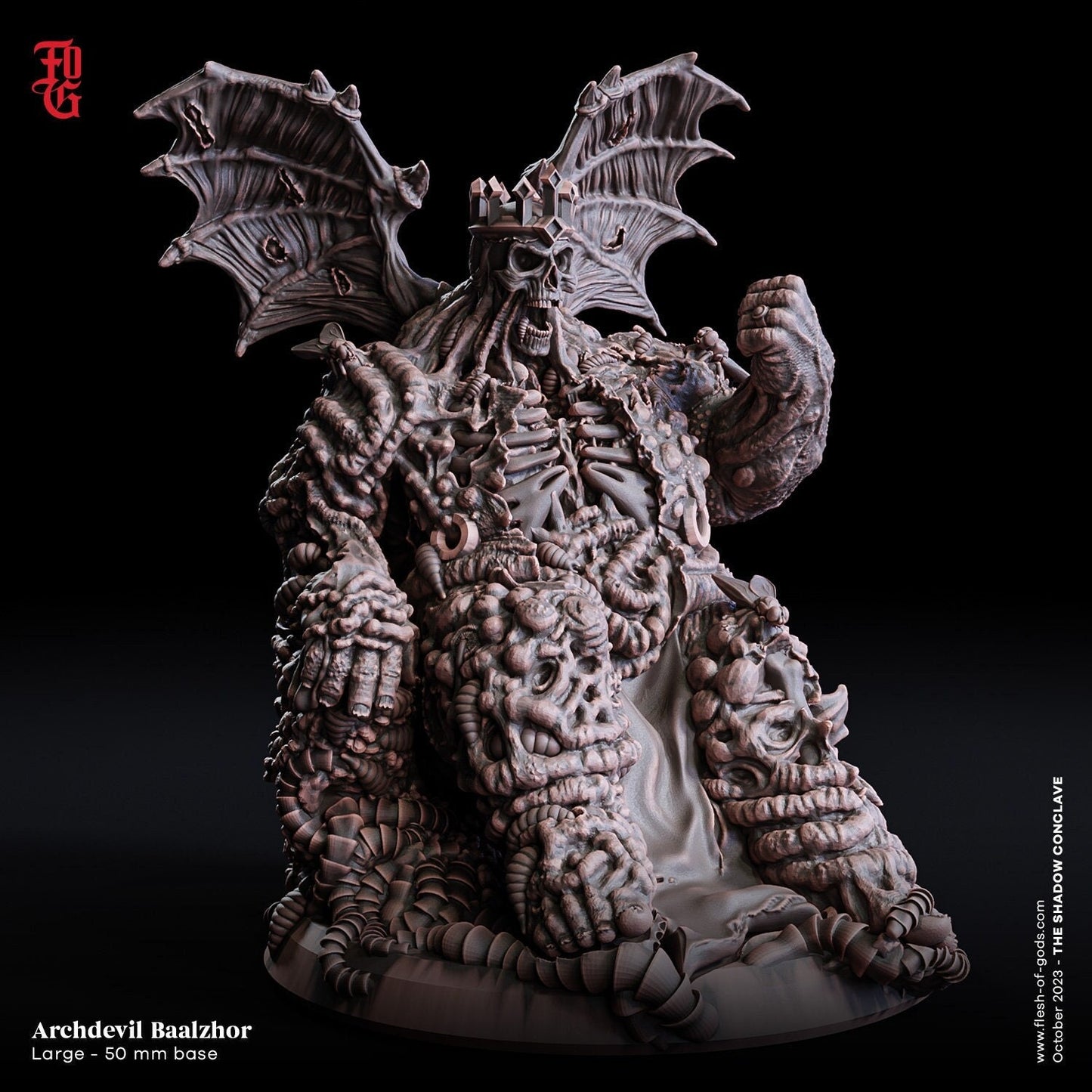 Erzteufel Baalzhor (Enemy) XL-Modell  32mm  Tabletop  Fantasy  D&D  Dungeons and Dragons  Pathfinder  DSA  Flesh of Gods