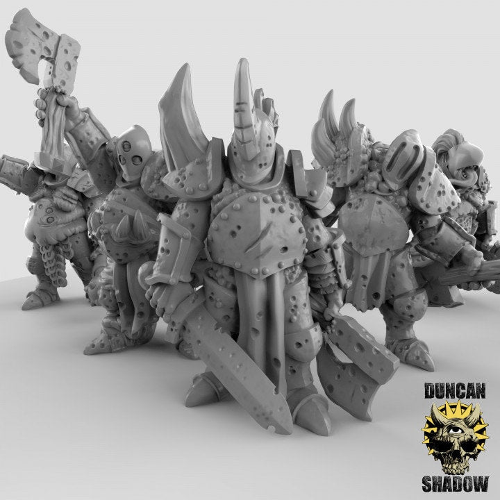 Plague Knights Set 1  32mm  Tabletop  D&D  Dungeons and Dragons  Pathfinder  DSA Duncan Shadow