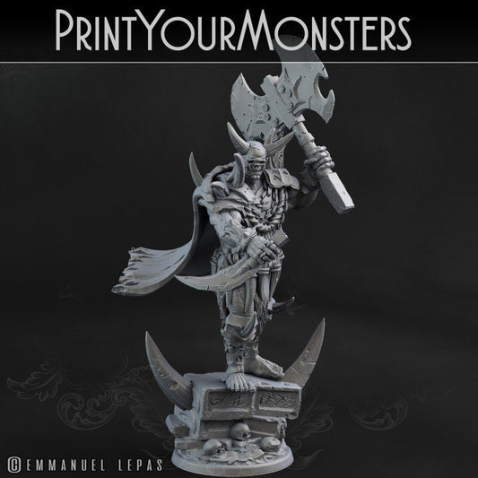 Desert Ork Häuptling  32mm  Tabletop  Fantasy  Gaming  D&D  Dungeons and Dragons  Pathfinder  DSA  Print Your Monsters