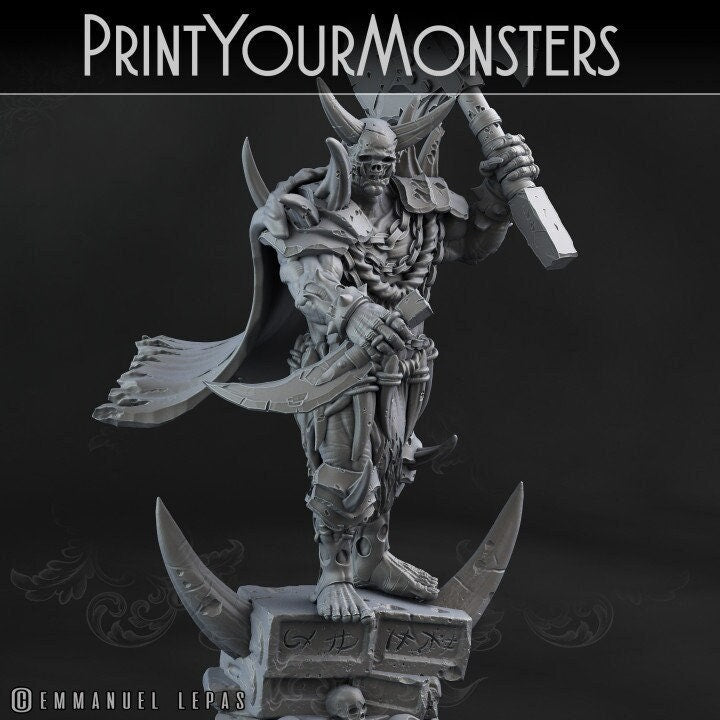 Desert Ork Häuptling  32mm  Tabletop  Fantasy  Gaming  D&D  Dungeons and Dragons  Pathfinder  DSA  Print Your Monsters