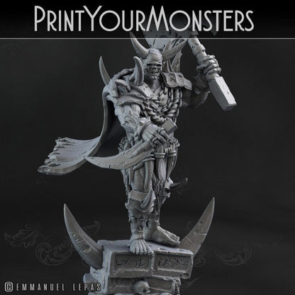 Desert Ork Häuptling  32mm  Tabletop  Fantasy  Gaming  D&D  Dungeons and Dragons  Pathfinder  DSA  Print Your Monsters