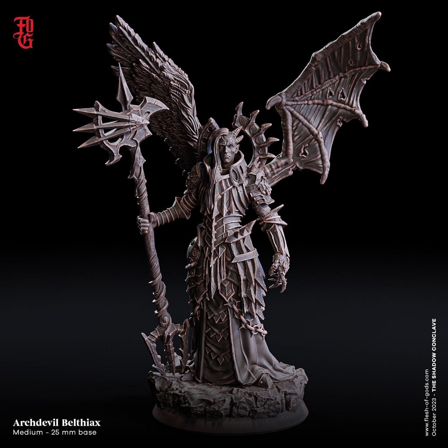 Erzteufel Belthiax (Enemy)  32mm  Tabletop  Fantasy  D&D  Dungeons and Dragons  Pathfinder  DSA  Flesh of Gods