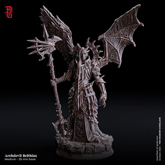 Erzteufel Belthiax (Enemy)  32mm  Tabletop  Fantasy  D&D  Dungeons and Dragons  Pathfinder  DSA  Flesh of Gods