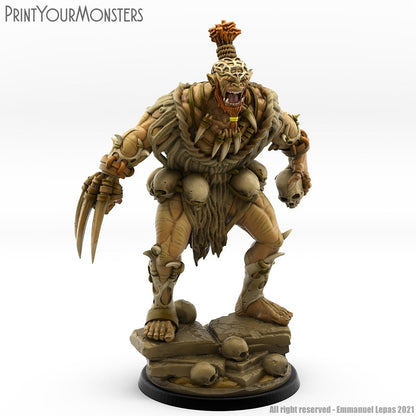 Desert Ork Krieger mit Klaue  32mm  Tabletop  Fantasy  Gaming  D&D  Dungeons and Dragons  Pathfinder  DSA  Print Your Monsters