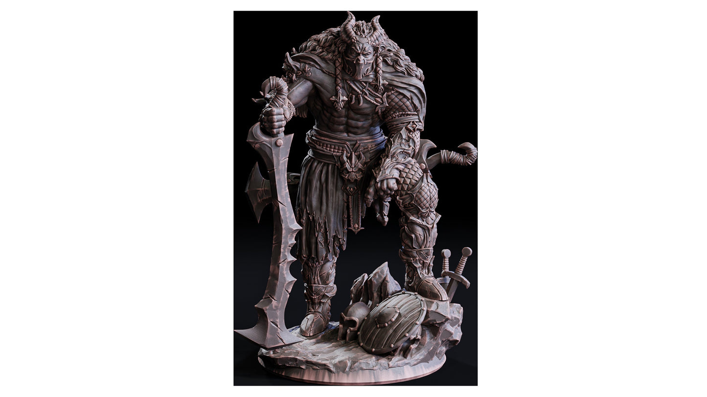 Xander, Chaosbringer (Hero, Half-Demon Fighter)  32mm  Tabletop  Fantasy  D&D  Dungeons and Dragons  Pathfinder  DSA  Flesh of Gods