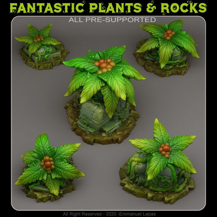 Giant Nettles Pflanze  32mm  Tabletop  Fantasy  Gaming  D&D  Dungeons and Dragons  Pathfinder  DSA  Print Your Monsters