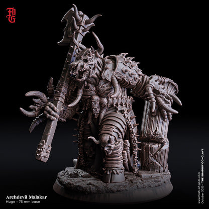 Erzteufel Malakar (Enemy) XXL  32mm  Tabletop  Fantasy  D&D  Dungeons and Dragons  Pathfinder  DSA  Flesh of Gods