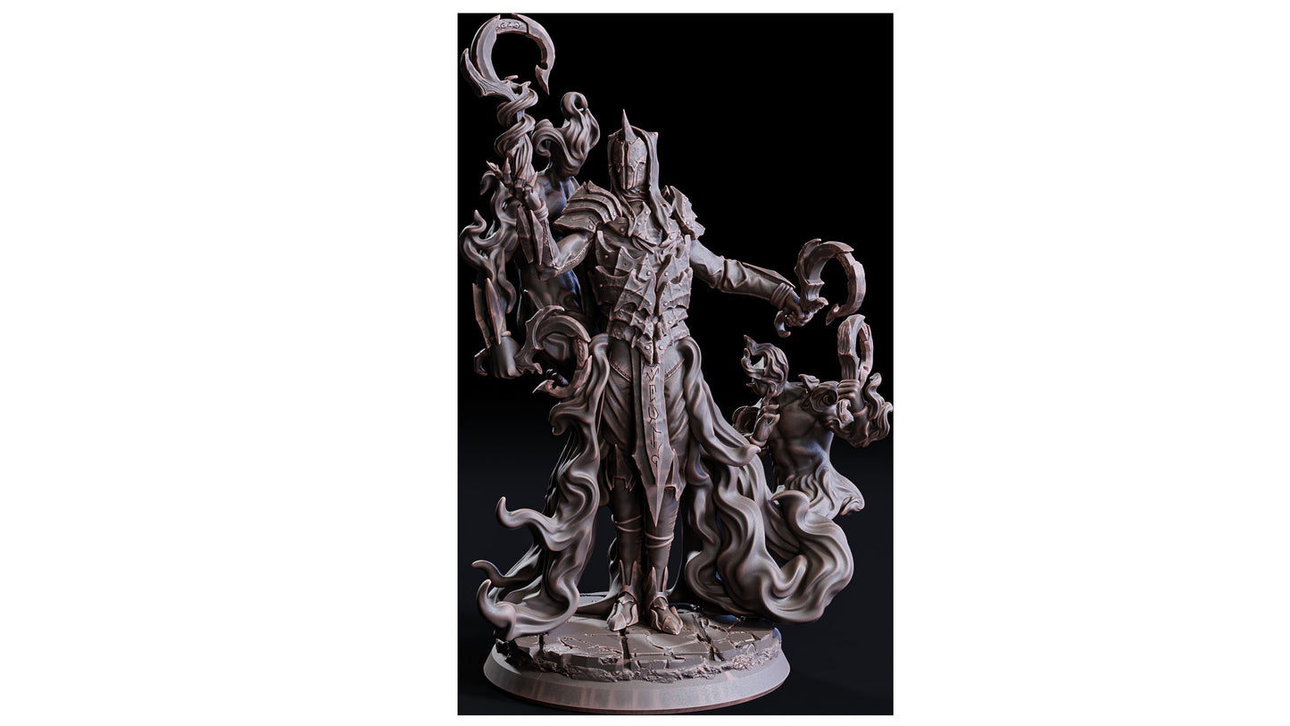 Solas, Master Of Illusions (Enemy, Shadow Mage)  32mm  Tabletop  Fantasy  D&D  Dungeons and Dragons  Pathfinder  DSA  Flesh of Gods