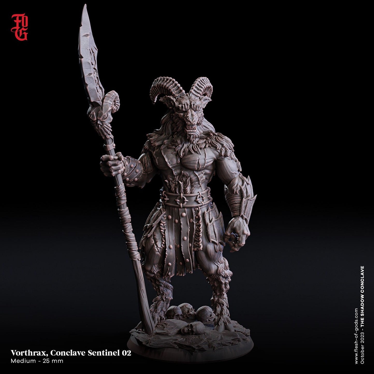 Vorthrax, Conclave Sentinel 02 (Enemy)  32mm  Tabletop  Fantasy  D&D  Dungeons and Dragons  Pathfinder  DSA  Flesh of Gods