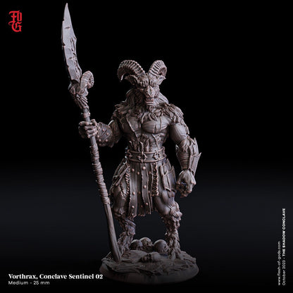 Vorthrax, Conclave Sentinel 02 (Enemy)  32mm  Tabletop  Fantasy  D&D  Dungeons and Dragons  Pathfinder  DSA  Flesh of Gods