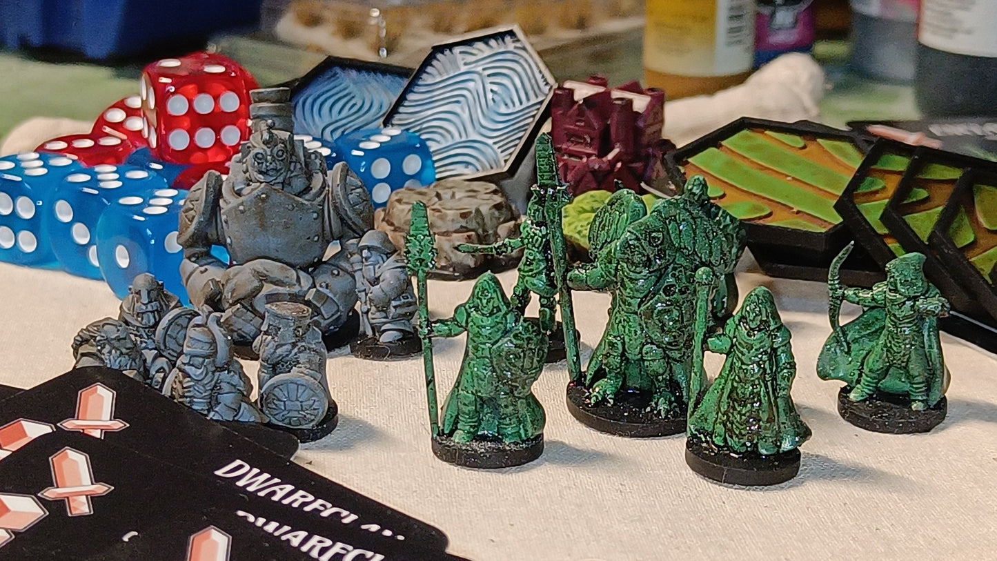 Pocket Tactics (4th Ed.) * Starfall Enclave vs. Dwarfclan (Core Set 2)