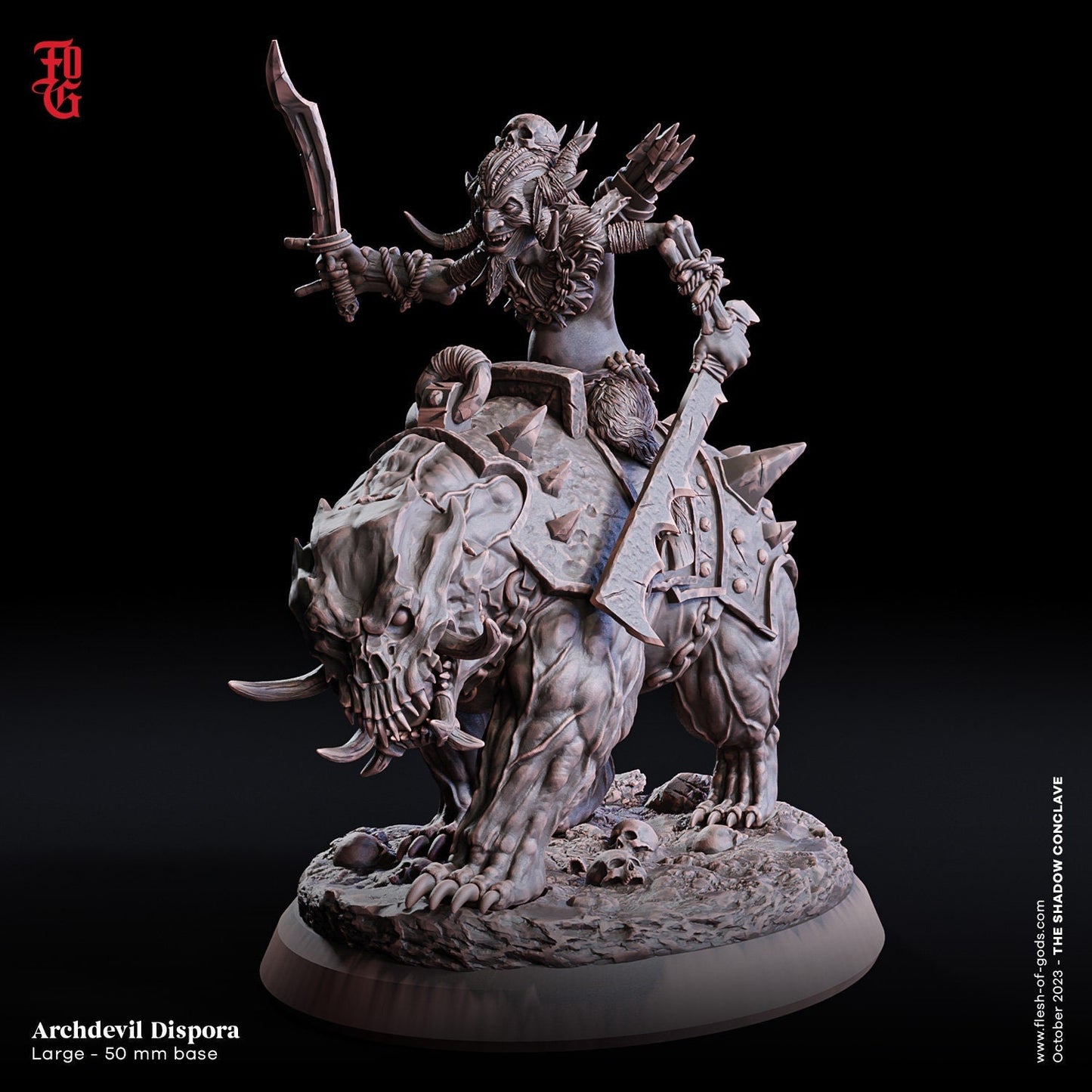 Erzteufel Dispora (Enemy)  32mm  Tabletop  Fantasy  D&D  Dungeons and Dragons  Pathfinder  DSA  Flesh of Gods