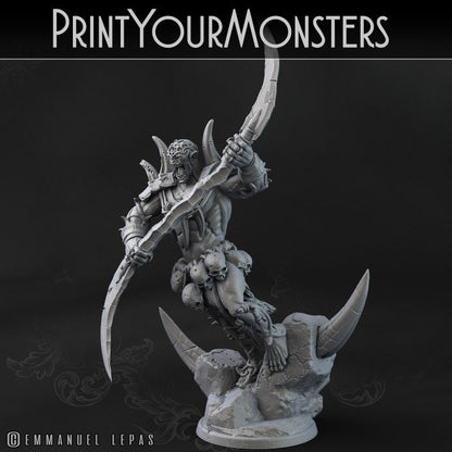 Wütender Desert Ork Krieger  32mm  Tabletop  Fantasy  Gaming  D&D  Dungeons and Dragons  Pathfinder  DSA  Print Your Monsters