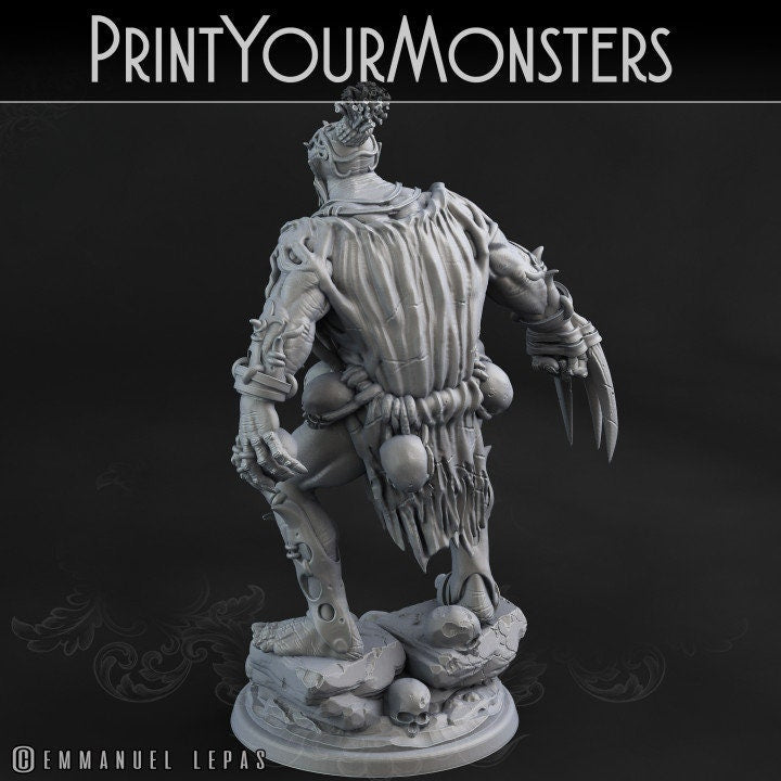 Desert Ork Krieger mit Klaue  32mm  Tabletop  Fantasy  Gaming  D&D  Dungeons and Dragons  Pathfinder  DSA  Print Your Monsters