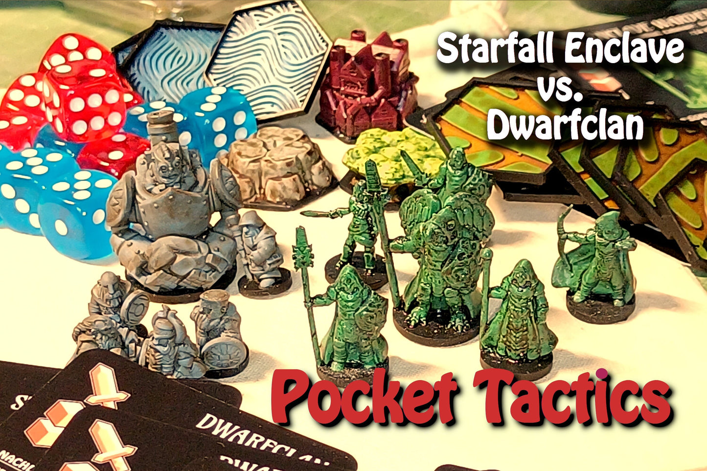 Pocket Tactics (4th Ed.) * Starfall Enclave vs. Dwarfclan (Core Set 2)