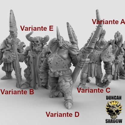Plague Knights Set 2 32mm  Tabletop  D&D  Dungeons and Dragons  Pathfinder  DSA Duncan Shadow
