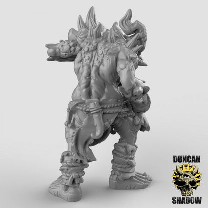Chaos-Trolls mit schweren Waffen  32mm  Tabletop  D&D  Dungeons and Dragons  Pathfinder  DSA Duncan Shadow