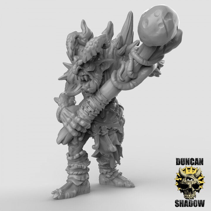 Chaos-Trolls mit schweren Waffen  32mm  Tabletop  D&D  Dungeons and Dragons  Pathfinder  DSA Duncan Shadow
