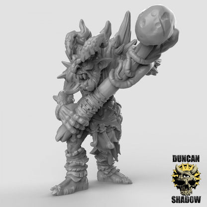 Chaos-Trolls mit schweren Waffen  32mm  Tabletop  D&D  Dungeons and Dragons  Pathfinder  DSA Duncan Shadow