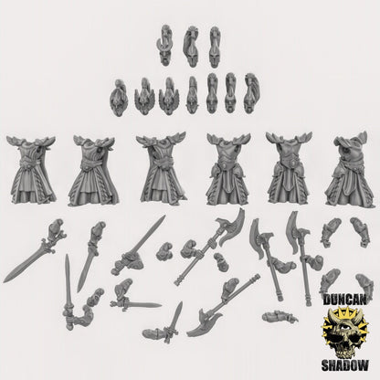Hochelfen Elite MULTIPARTKIT  32mm  Tabletop  D&D  Dungeons and Dragons  Pathfinder  DSA Duncan Shadow