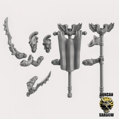 Hochelfen Kommando MULTIPARTKIT  32mm  Tabletop  D&D  Dungeons and Dragons  Pathfinder  DSA Duncan Shadow