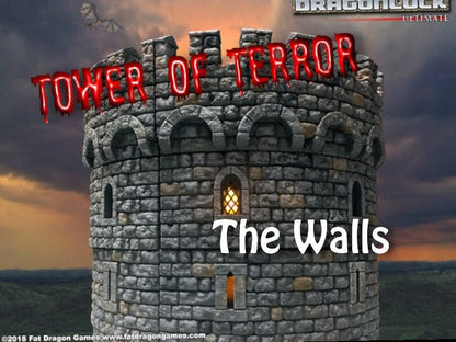 Tower of Terror - Wände, 3D gedrucktes Gelände von Fat Dragon Games, Ultimate Dragonlock Scenery oder Terrain für 28mm Tabletop Gaming
