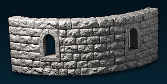 Tower of Terror - Wände, 3D gedrucktes Gelände von Fat Dragon Games, Ultimate Dragonlock Scenery oder Terrain für 28mm Tabletop Gaming