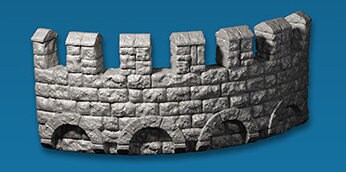 Tower of Terror - Wände, 3D gedrucktes Gelände von Fat Dragon Games, Ultimate Dragonlock Scenery oder Terrain für 28mm Tabletop Gaming