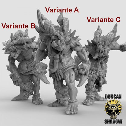 Chaos-Trolls  32mm  Tabletop  D&D  Dungeons and Dragons  Pathfinder  DSA Duncan Shadow
