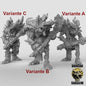 Chaos-Trolls mit schweren Waffen  32mm  Tabletop  D&D  Dungeons and Dragons  Pathfinder  DSA Duncan Shadow