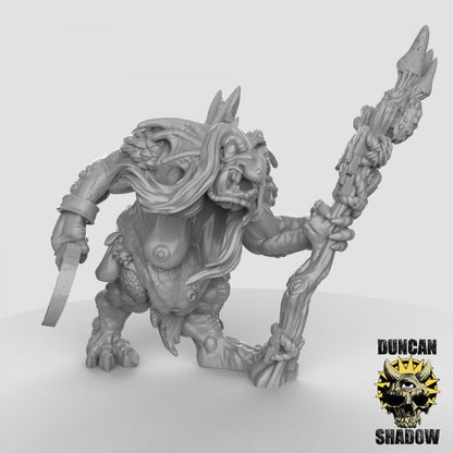 Troll-Hexe  32mm  Tabletop  D&D  Dungeons and Dragons  Pathfinder  DSA Duncan Shadow