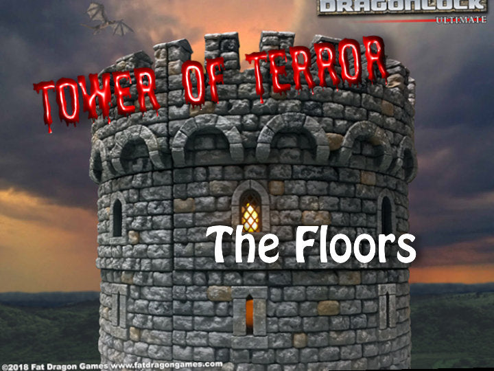 Tower of Terror - Boden, 3D gedrucktes Gelände von Fat Dragon Games, Ultimate Dragonlock Scenery oder Terrain für 28mm Tabletop Gaming