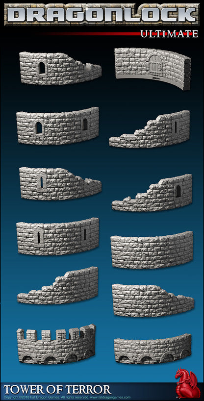 Tower of Terror - Bundles, 3D gedrucktes Gelände von Fat Dragon Games, Ultimate Dragonlock Scenery oder Terrain für 28mm Tabletop Gaming