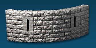 Tower of Terror - Wände, 3D gedrucktes Gelände von Fat Dragon Games, Ultimate Dragonlock Scenery oder Terrain für 28mm Tabletop Gaming