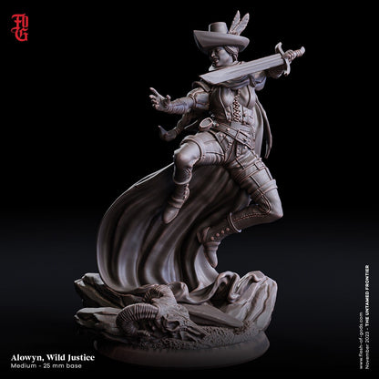 Alowyn - Wild Justice (Hero)  32mm  Flesh of Gods