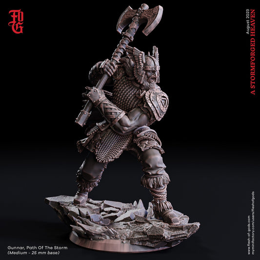 Gunnar, Pfad des Sturms (Hero)  32mm  Flesh of Gods