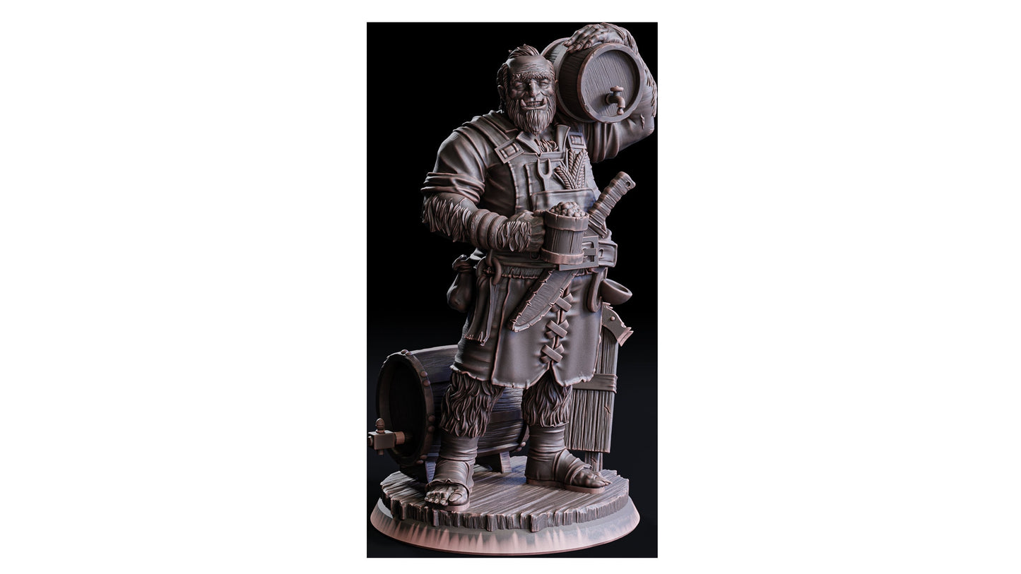 Halb-Yeti Tavernen Wirt (NPC)  32mm  Flesh of Gods