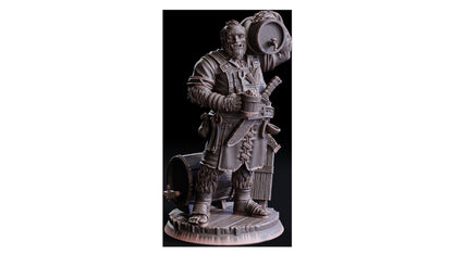 Halb-Yeti Tavernen Wirt (NPC)  32mm  Flesh of Gods