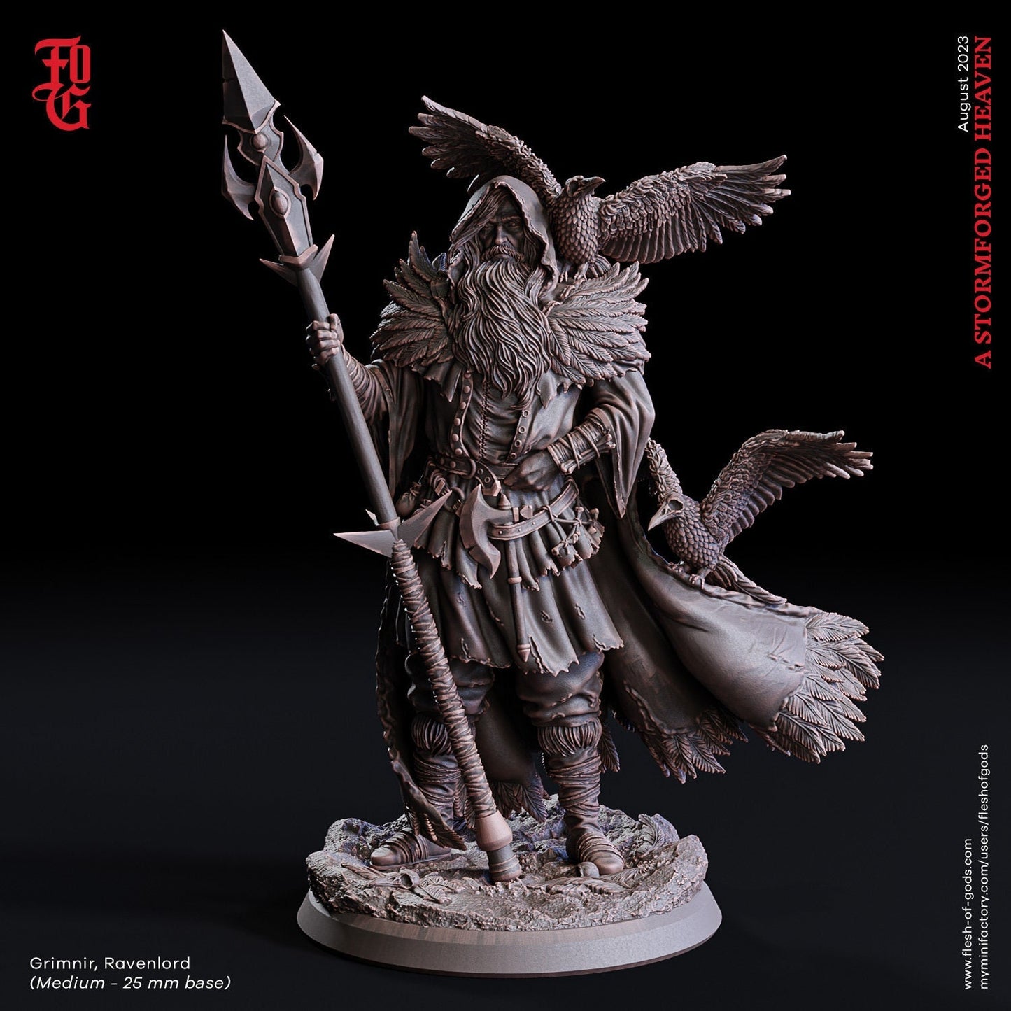 Grimnir, Ravenlord (Enemy)  32mm  Flesh of Gods