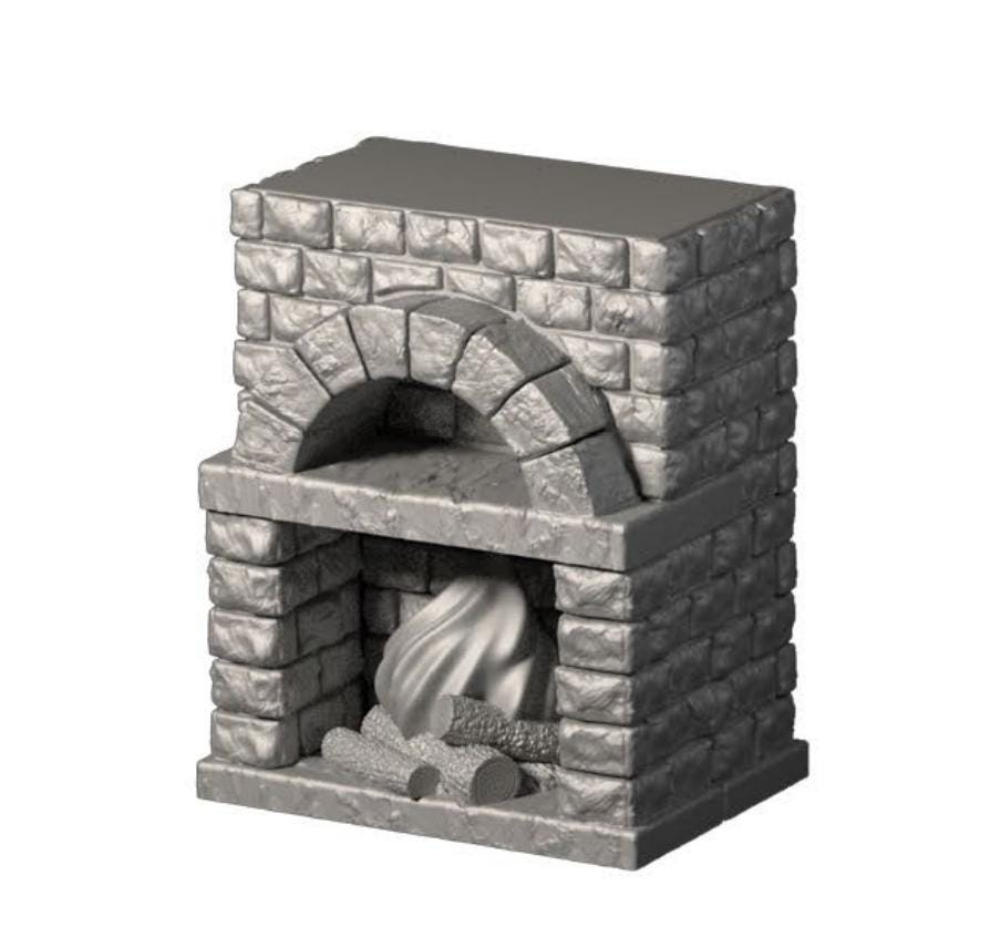 LED - Küchenofen - 3D gedruckt - beleuchtet - Fat Dragon Games 28mm - Ultimate Dragonlock - Scenery - Terrain