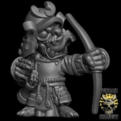 Samurai Goblin mit Bogen  32mm  Tabletop  Fantasy  Gaming  D&D  Dungeons and Dragons  Pathfinder  DSA Duncan Shadow