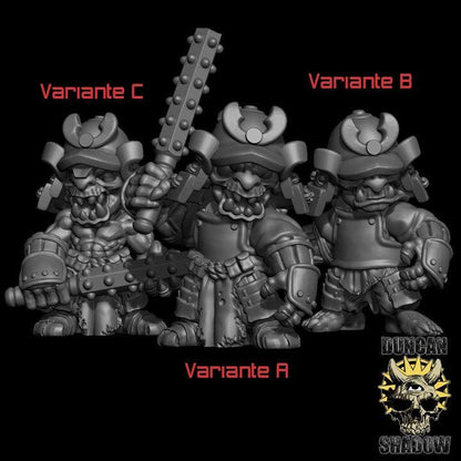Samurai Goblin mit Keule  32mm  Tabletop  Fantasy  Gaming  D&D  Dungeons and Dragons  Pathfinder  DSA Duncan Shadow