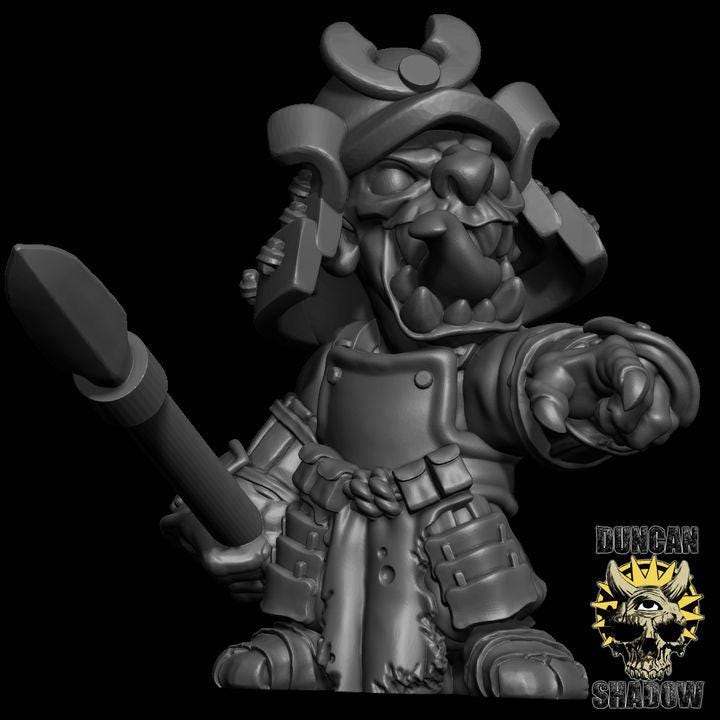 Samurai Goblin mit Speer  32mm  Tabletop  Fantasy  Gaming  D&D  Dungeons and Dragons  Pathfinder  DSA Duncan Shadow