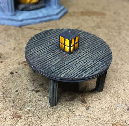 LED - Tisch - unterschiedliche Tops - 3D gedruckt - beleuchtet - Fat Dragon Games 28mm - Ultimate Dragonlock - Scenery - Terrain