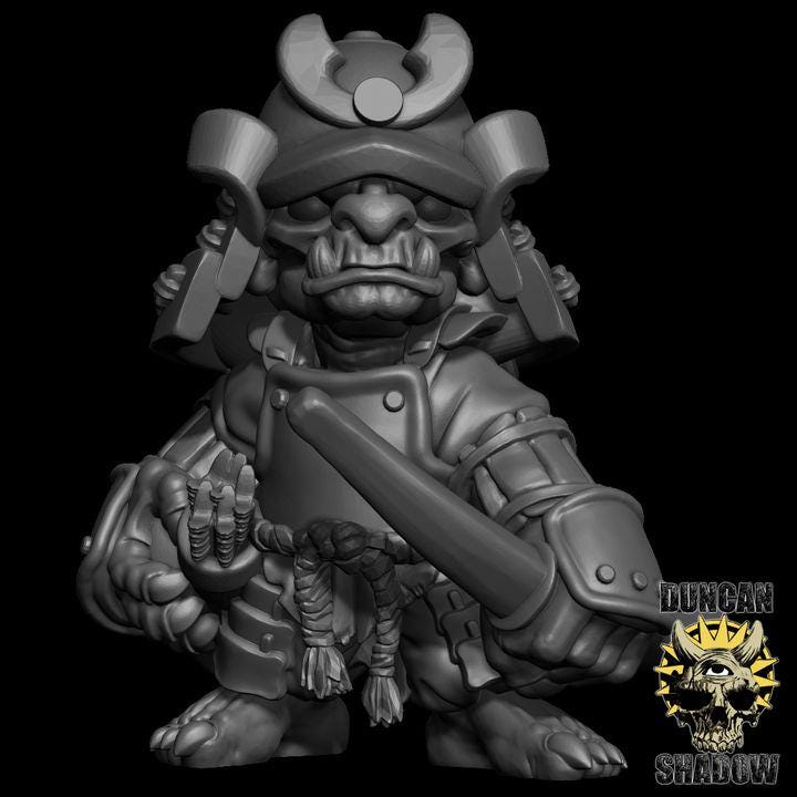 Samurai Goblin mit Bogen  32mm  Tabletop  Fantasy  Gaming  D&D  Dungeons and Dragons  Pathfinder  DSA Duncan Shadow