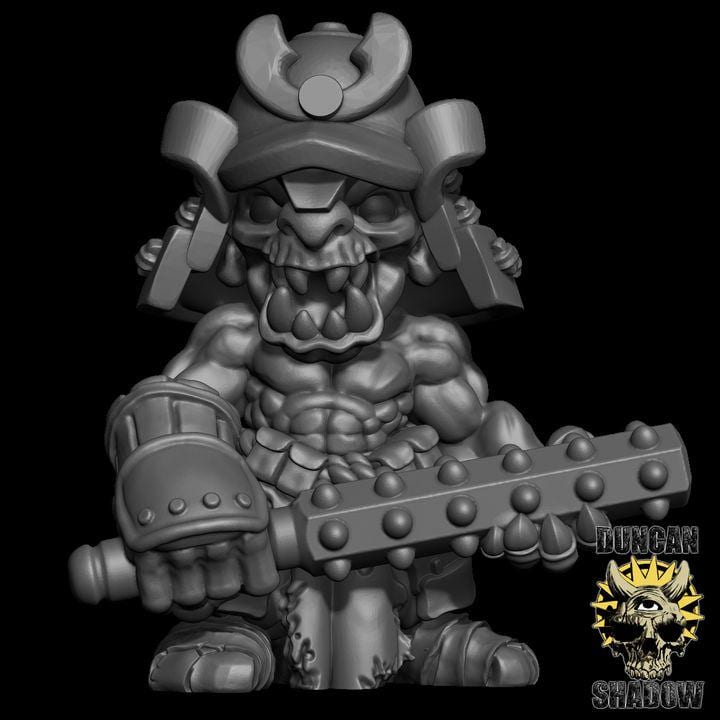 Samurai Goblin mit Keule  32mm  Tabletop  Fantasy  Gaming  D&D  Dungeons and Dragons  Pathfinder  DSA Duncan Shadow