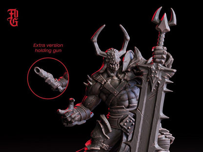 Bulwark, Void Slayer, ein Halbgigant Jäger (Hero)  32mm  Tabletop  Fantasy  D&D  Dungeons Dragons  Pathfinder  DSA  Flesh of Gods