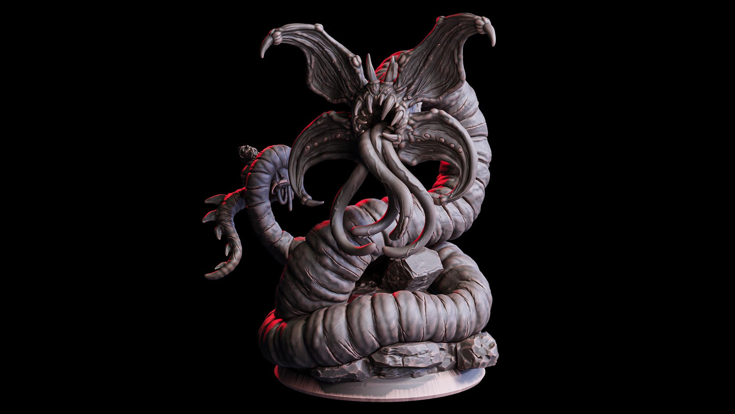 Voidworm (Enemy)  32mm  Tabletop  Fantasy  D&D  Dungeons and Dragons  Pathfinder  DSA  Flesh of Gods
